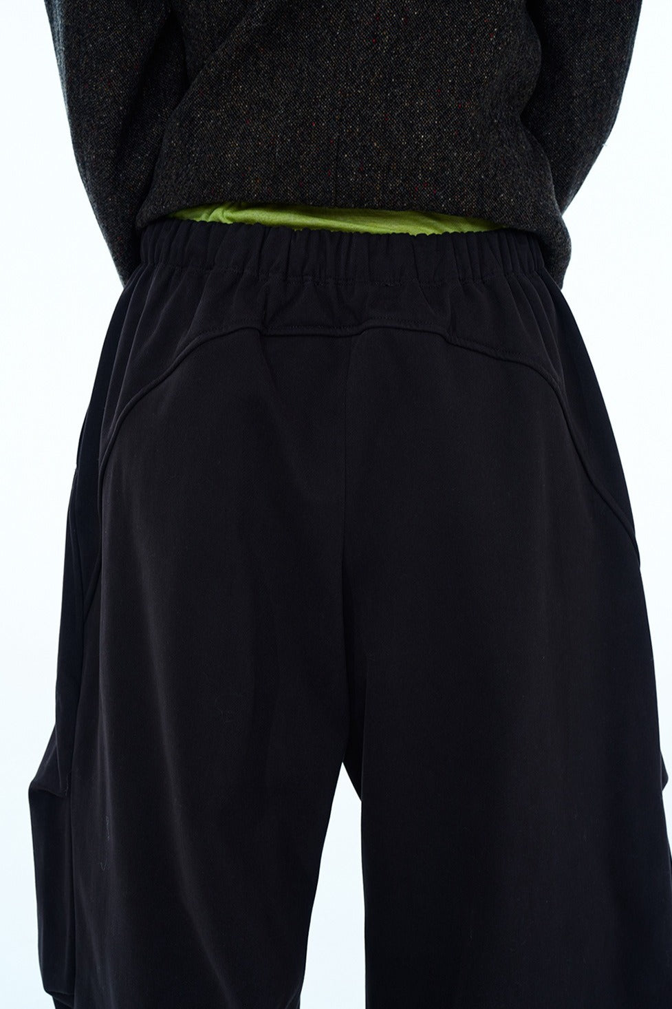 Cotton blend loose-fit fleece pants | 4 color