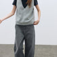Cotton blend curved classic high-rise jeans | 3 color