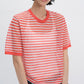 Breathable lightweight striped T-shirt | 3 color