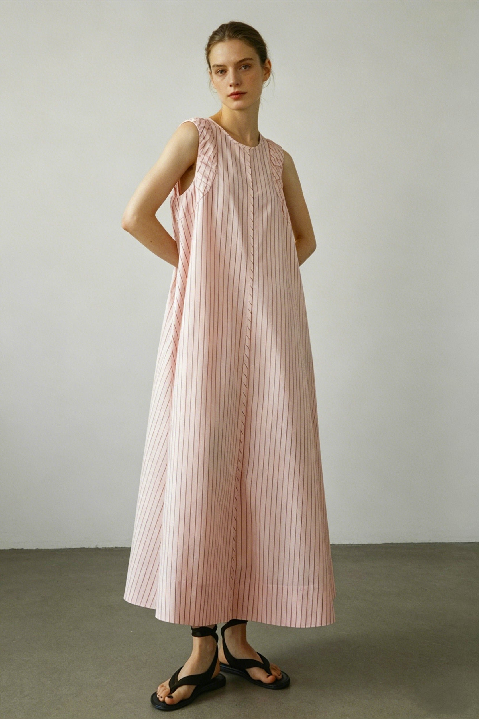 100% cotton pastoral charm max dress