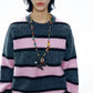 Alpaca blend bold stripe sweater | 4 color