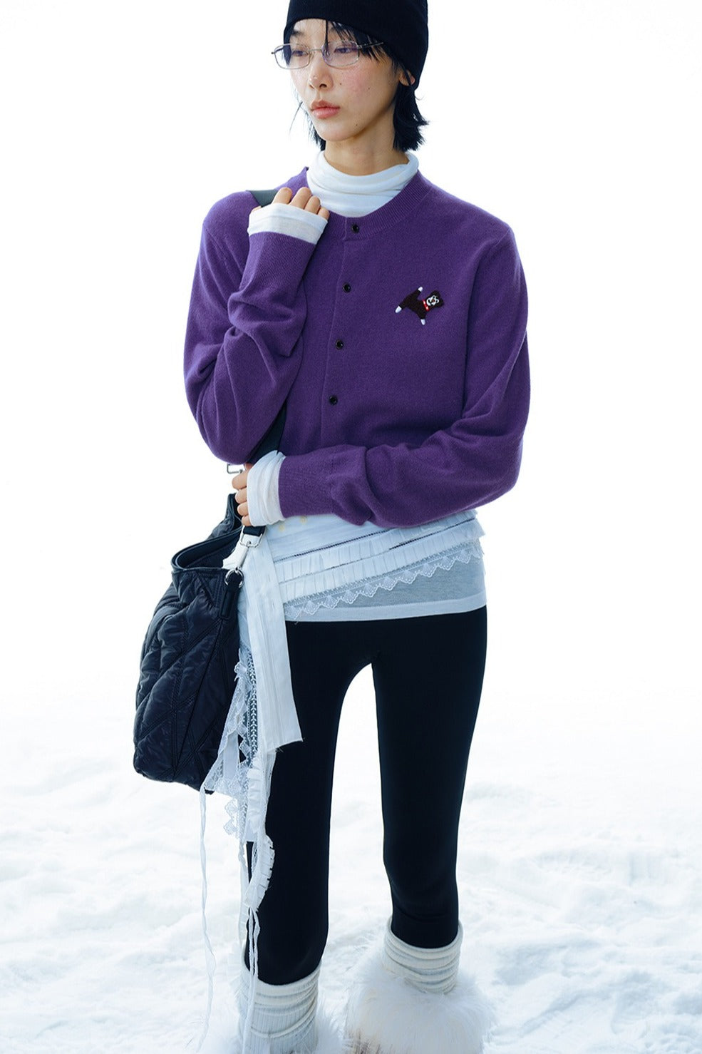 100% wool dog pattern sweater | 6 color