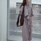 Cotton blend irregular flutter collar lightweight trench coat | 3 color