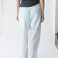 Lyocell blend sheer and textured surface pants | 2 color