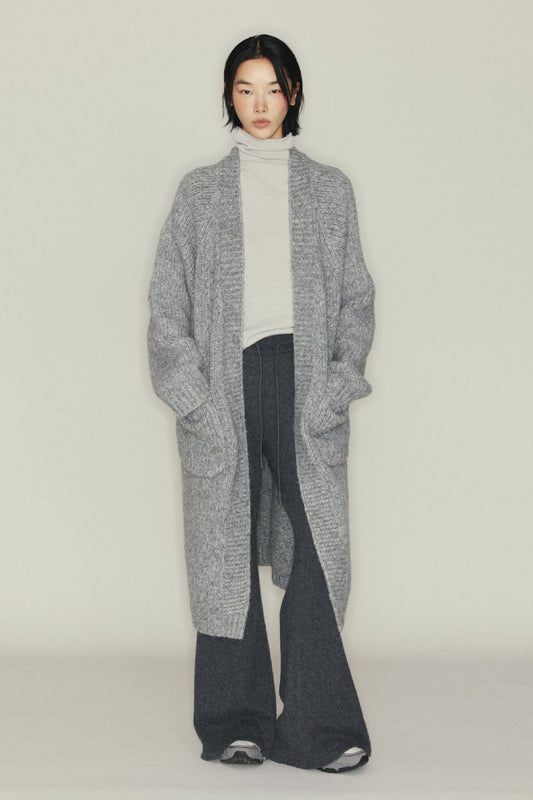 Wool blend long cardigan | 2 color