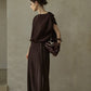 Wool containing relaxed-fit flowing ribbon knit vest | 3 color