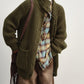 Chunky knit horn buttons mid-length cardigan | 4 color