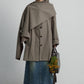 Cotton blend mid-length trench coat with a scarf | 2 color