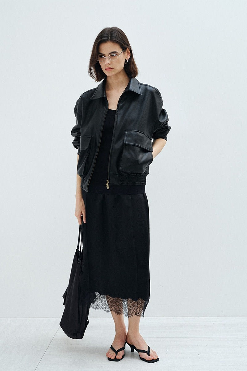 Chic PU jacket | 2 color