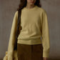 100% wool pullover sweater with a scarf | 4 color