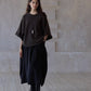 Wool containing loose-fit soft short-sleeve sweater | 3 color