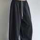 Cotton blend ultra-relaxed patchwork banana silhouette pants | 5 color