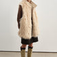 Cozy drawstring waist fleece lining vest | 2 color