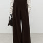 Practical wide-leg A-line pants | 2 color