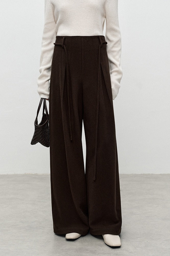 Practical wide-leg A-line pants | 2 color