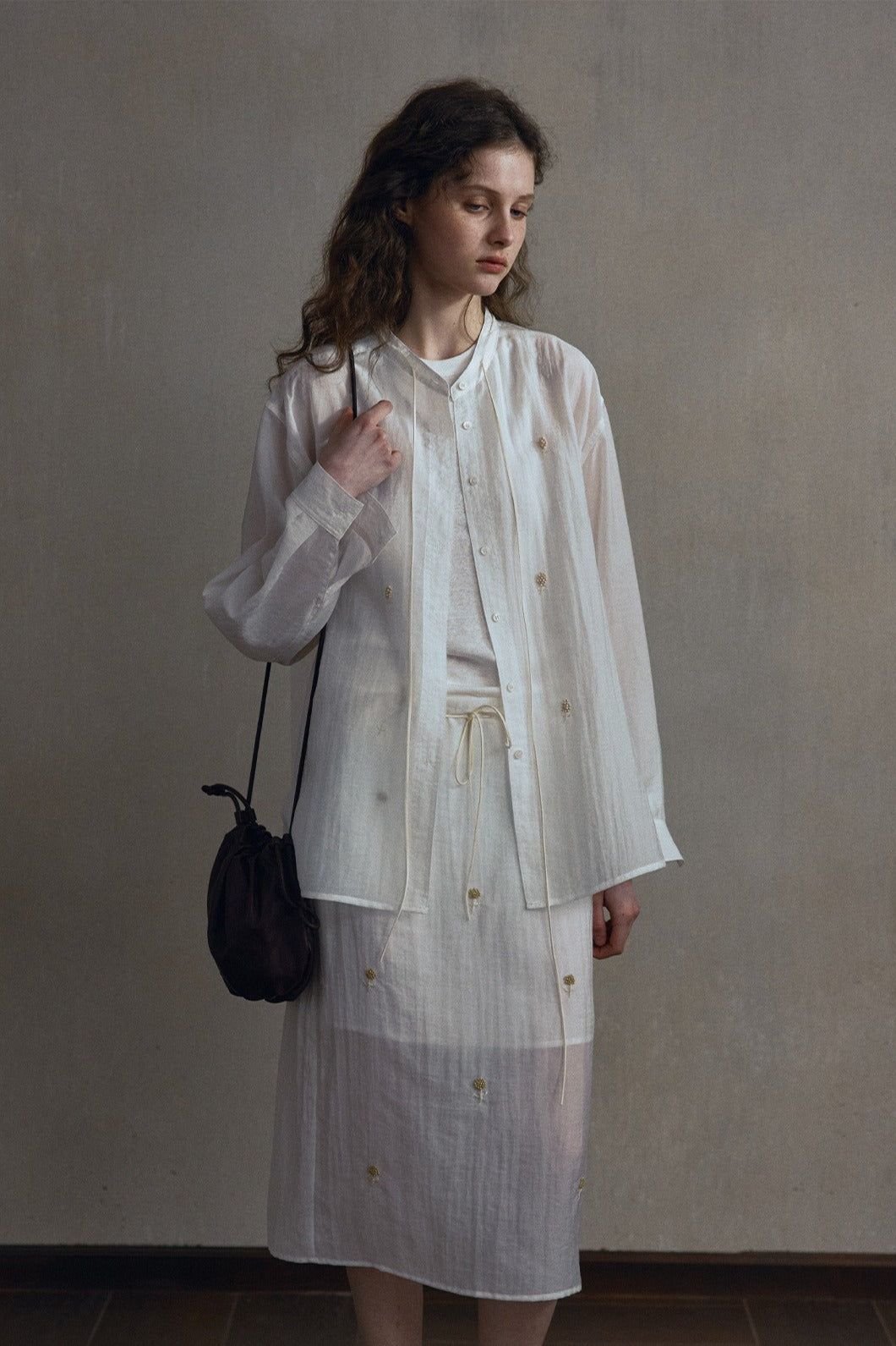 Camisa romántica transparente y fluida | 3 colores