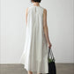 100% cotton ruffled design sleeveless dress | 4 color