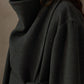 100% wool irregular collar overcoat | 2 color