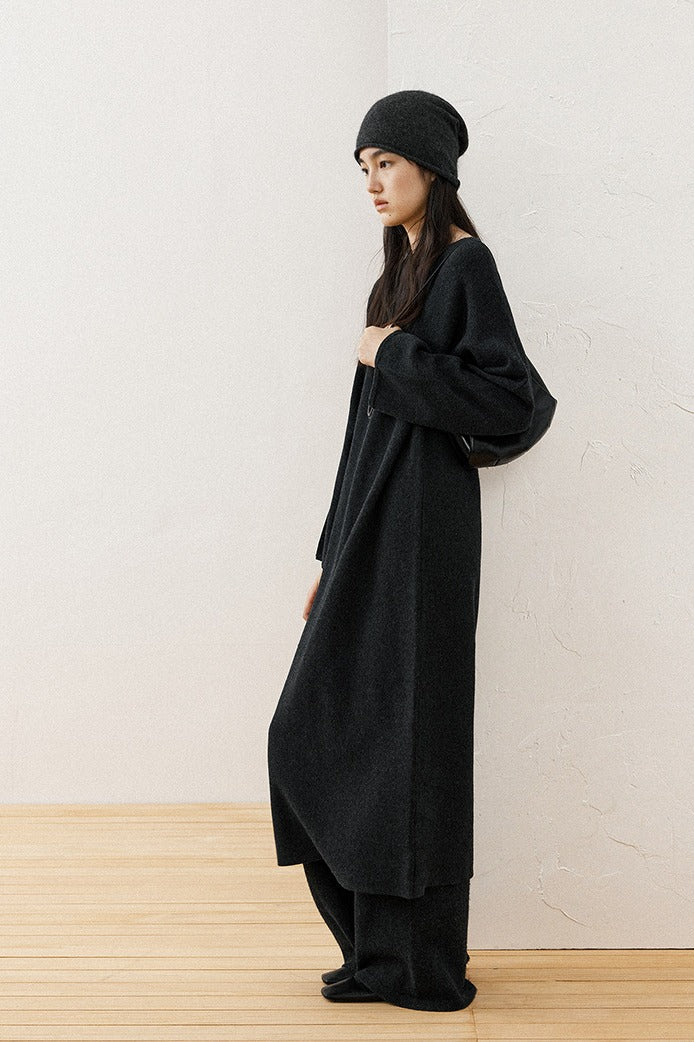 100% wool minimalist knit dress | 3 color