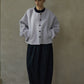 100% wool collarless minimalist design jacket | 3 color