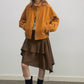 Cotton stand collar cropped jacket | 3 color