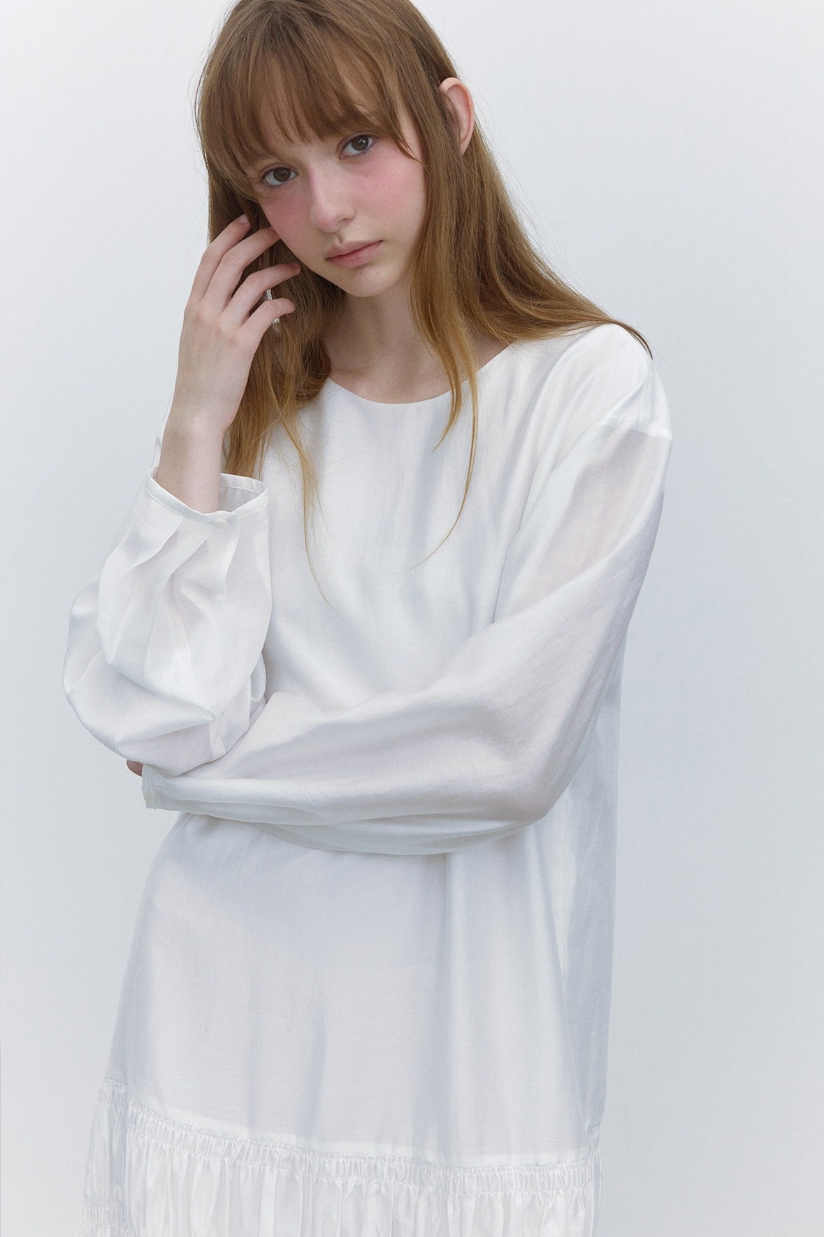 Lyocell blend feather-light softness flowing dress | 2 color