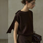 Wool containing relaxed-fit flowing ribbon knit vest | 3 color