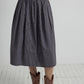 100% cotton laid-back plaid skirt | 2 color