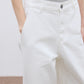 Cotton blend curved classic high-rise jeans | 3 color