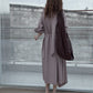 Cotton blend irregular flutter collar lightweight trench coat | 3 color