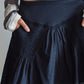 100% cotton pleated skirt with lining | 3 color