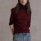 Wool blend stacked neck soft knitwear | 7 color