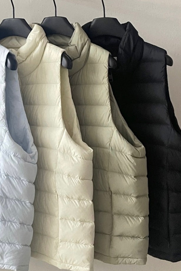 Gilet léger en duvet de canard à 90 % | 4 couleurs