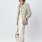 Wool-cashmere chic fit mid-length suit jacket