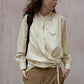 100% cotton wrap waist shirt | 4 color
