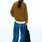 Wool blend relaxed fit V-neck sweater | 4 color
