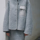 Wool blend boxy structured fit jacket | 2 color