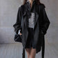 Cotton blend cozy crinkle style suede jacket