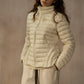 Lightweight hourglass silhouette down jacket | 3 color