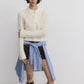 Sheep wool blend mohair elastic soft cardigan | 3 color