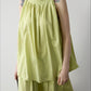 Viscose blend hand-crafted peplum neck vest | 4 color