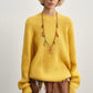 Wool riched chunky knit texture sweater | 3 color