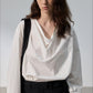 100% cotton draped neckline shirt | 3 color