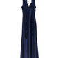 V-neck maxi glows dress with a tie| 3 color