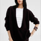 100% wool deep V-neck twist edges sweater | 3 color