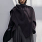 100% wool cape-style multi-way jacket | 4 color