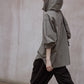 100% cotton bubble-textured fabric hooded shirt | 3 color