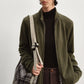 Wool blend slouchy fit dual-zip cardigan | 8 color