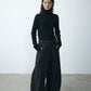 Cotton blend cocoon-shaped wide leg pants with a belt | 3 color