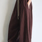Cotton blend ultra-relaxed patchwork banana silhouette pants | 5 color